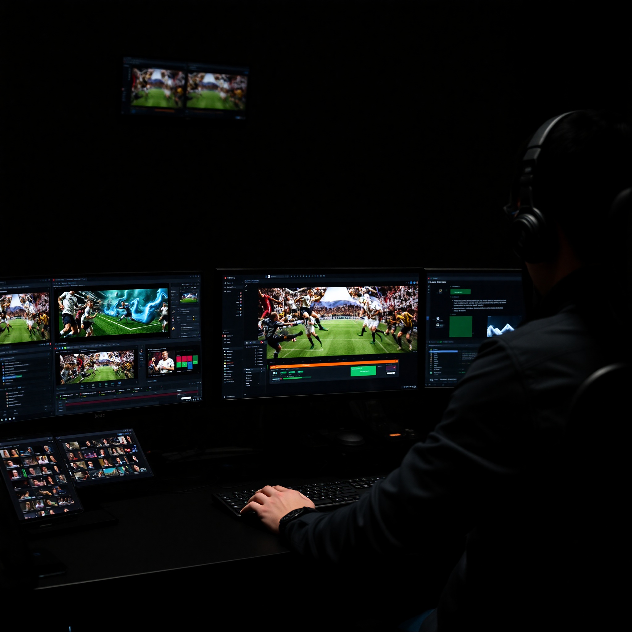 Professional visual effects compositing workspace showing layered compositing nodes and color grading interface